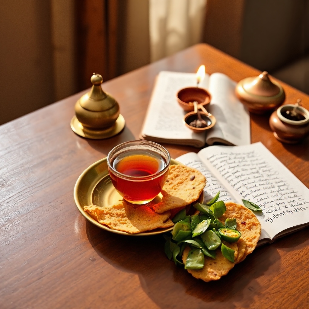 Indian Tea and Fafda